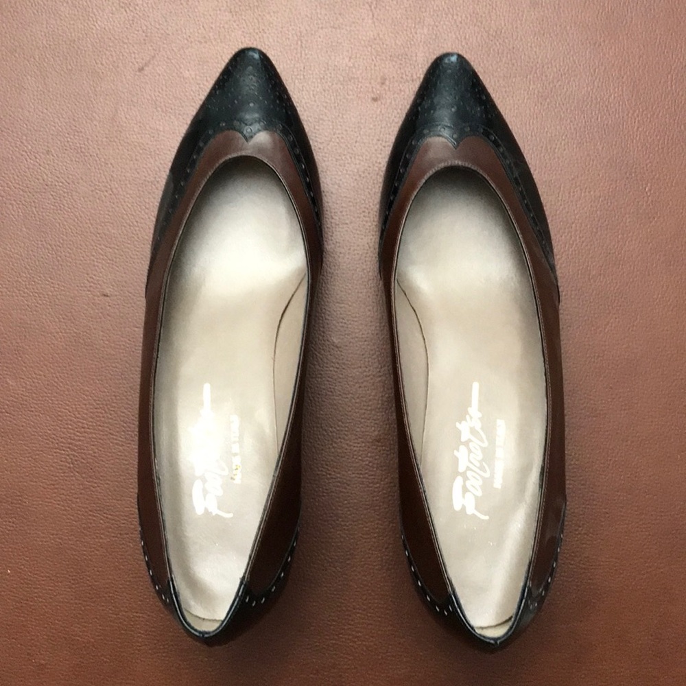 Footnotes Brown and Black Heels